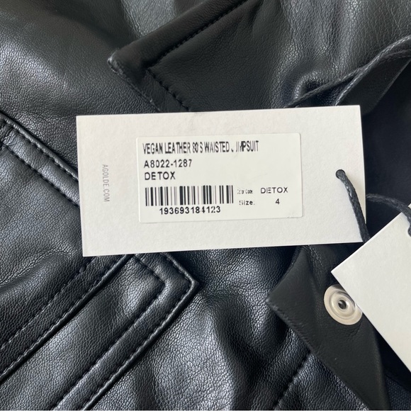 Agolde Vegan Leather Jumpsuit - Picture 10 of 12